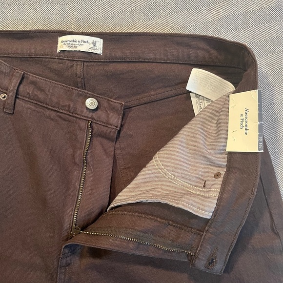 NWT Abercrombie & Fitch High Rise The 90’s Relaxed Jean Size 33/16L - Picture 5 of 13